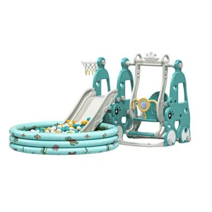 4-in-1 Spielzeug mit Rutsche,Schaukel,Basketballkorb,Ballpool Lieferung aus DE - Bild 1 von 1