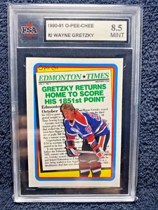 1990-91 O-Pee-Chee - #2 Wayne Gretzky - Graded 8.5 - Imagen 1 de 2