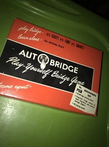 Vintage Auto Bridge Play Yourself Bridge Game In Original Retail Box - Picture 1 of 4