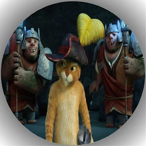 Tortenaufleger Geburtstag Tortenbild Fondant  Oblate Der gestiefelte Kater P5 - Bild 1 von 1