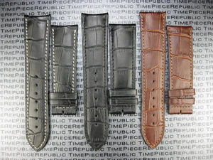 New 21mm Black Leather Strap Curve Edge Light Pad Thin Watch Band for LONGINES R - Picture 1 of 17