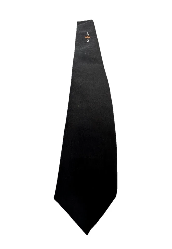 Años 50 ~ VINTAGE ~ BORDADA ~ CORBATA PARA HOMBRE ~ Sears ~ MARRÓN Y DORADO ~ EE. UU. Foto 1 de 4