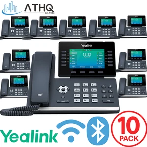 PACK DE 10 Yealink SIP-T54W Pantalla a Color de 16 Líneas IP Teléfono VoIP Bluetooth Wi-Fi - Imagen 1 de 11