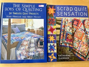 2 Quilt Book Lot SCRAP QUILT SENSATION SIMPLE JOYS OF QUILTING Pieced Cabin Home - Picture 1 of 15