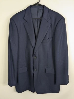 John W. Nordstrom Blazer Men's 46L Blue Loro Piana 100% Cashmere Single Breasted - Image 1 of 4