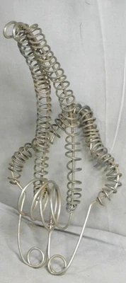 Bizarrely Phallic Antique Victorian Twist Wire Shop Bell Spring Mount Sculpture - Image 1 of 4