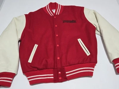 Vintage 90s Siegfried & Roy Mirage Las Vegas Tiger Red Varsity Jacket Mantacore - Image 1 of 4