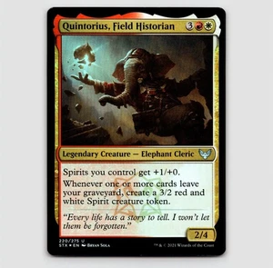 Quintorius, Feldhistoriker (Folie) - STX #220 Uncommon - NM Strixhaven: Schule - Bild 1 von 2