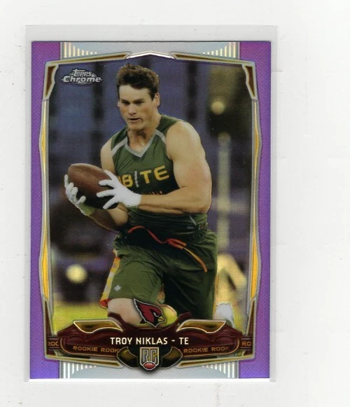 2014 Troy Niklas Topps Chrome Purple Refractor RC #182 Free Shipping (G1526) - Image 1 of 1