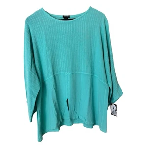 Top moda Dairi O/S 1X Lagenlook Boho Raglan maniche a 3/4 nuovo con etichette - Foto 1 di 14