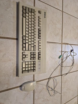 Dell PS/2 Keyboard (AT101W) & Mouse (M-S34) Combp - Black Alps Switches - Tested - Image 1 of 4