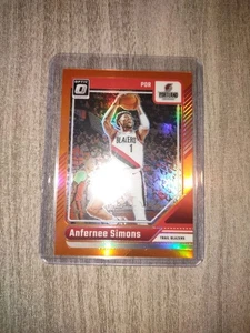 2024-25 Donruss Optic Anfernee Simons ORANGE HOLO 051/175 PORTLAND TRAILBLAZERS - Picture 1 of 2