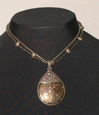 Collar Laura Ashley Semilla Cuentas Medallón Colgante Boho - Renacimiento  Foto 1 de 4