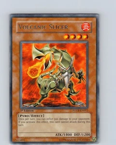 Yu-Gi-Oh TCG Volcanic Slicer FOTB-EN012 1st Edition Regular Rare Card Played LP - Picture 1 of 2