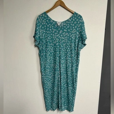 Market & Spruce Women's 3X Floral Midi Dress Stretch Pockets Cottagecore Modesty - Image 1 of 4