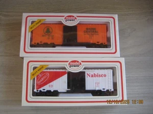 MODELO POWER Model Railways 2 BOGIE BOX WAGON TYCO estilo acoplamientos Nº2 - Imagen 1 de 2