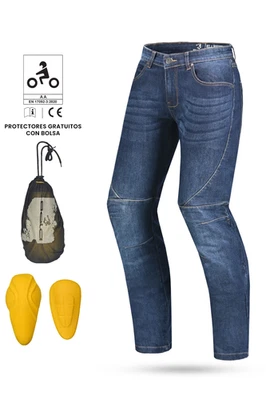 BELA Rocker Uomo Moto Pantaloni Turismo Urbani Denim Jeans Blu CE Approvato 30L - Immagine 1 di 4