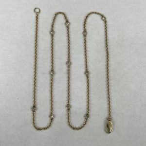 14 Karat massive Gelbgold Gliederkette Halskette 1,6 mm 16,5 Zoll 3,5 Gramm 1,10 Punkte - Bild 1 von 5