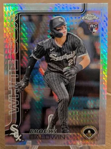 2025 Topps Chrome RC Prism Refractor Brooks Baldwin Chicago White Sox - Picture 1 of 1