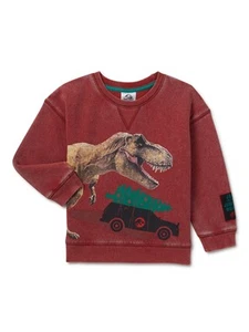 Sudadera festiva cuello redondo Jurassic Park para bebés y niños pequeños, talla 12M - Imagen 1 de 1