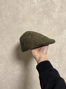 Vintage Barbour Checkered Classic England Flat Cap Hat Men’s Peaky Blinders - Picture 1 of 9