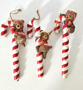 Vintage Weihnachtsbär Leckerli Ornament Lot 3 - Bild 1 von 8