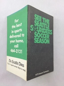 NASL 1979 Seattle Sounders Pocket Soccer Schedule - The Seattle Times - Picture 1 of 1