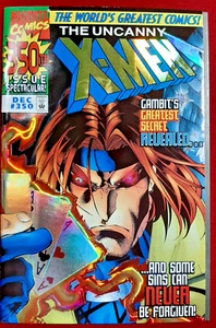 Uncanny X-Men #350 Gambit Rogue Sinister Deluxe Foil Variant Cover Marvel Comics - Bild 1 von 15