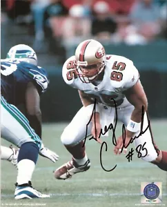 Autogramm 8x10 Foto Greg Clark San Francisco 49ers Stanford Cardinal (d 2021) - Bild 1 von 1