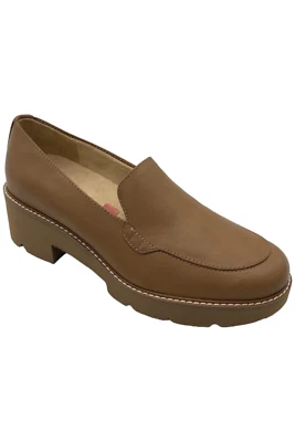 Naturalizer Cabaret Lug Sole Loafers English Tea Brown - Image 1 of 3