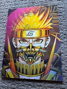 Naruto Uzumaki Sage Mode Samurai Mask & 2 Other Characters Lenticular 3D Image - Picture 1 of 3