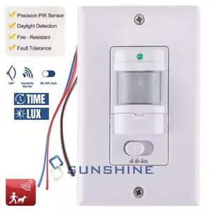 Interruptor detector sensor de movimiento infrarrojo PIR seguridad para el hogar luz de pared interior/exterior - Imagen 1 de 15
