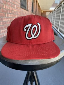 washington nationals fitted hat 6 5/8 Leather Band Roman Vintage - Picture 1 of 9