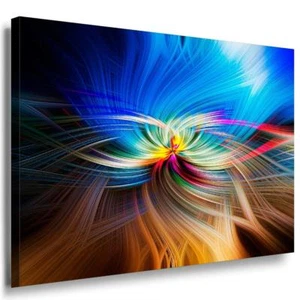 Abstrakt Leinwandbild AK Art Bilder Schwarz Weiß Kunstdruck Wandbild TOP XXL - Bild 1 von 5