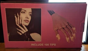 Practice Hand for Acrylic Nails-Flexible Moveable Nail Training Hand Kit + Tips - Picture 1 of 6
