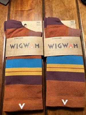 WigWam Lost Coast Trail Crew Picante/Multi Med. Mens 5-9.5 Women 6-10 Lot Of 2 - Изображение 1 из 4