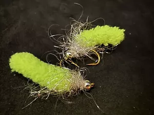 Chartreuse Mop Fly #10 1 Dozen - Picture 1 of 4