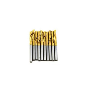 10x 1/8" Titanium N2 Coated Carbide CNC Router Bits Single One Flute Tools 12mm - Picture 1 of 3