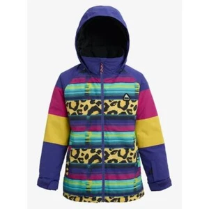 Burton Girl's Leopard Striped Fleece Lined Elstar Jacket • Size M (10/12) - Picture 1 of 5