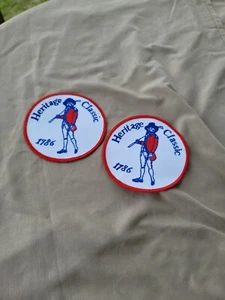 VINTAGE SET BESTEHEND AUS 2 4,25" PGA HERITAGE GOLF CLASSIC IN HARBOUR TOWN PATCHES UNBENUTZT - Bild 1 von 4