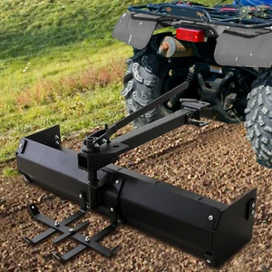 42" Tow Behind Box Scraper Lawn Tractor Attachments, Box Blade Hitch Tow for ATV - Picture 1 of 7
