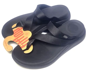 FitFlop Damen F-Mode Go Gurtband Flatform Sling Zehensteg ALl schwarz 6 - Bild 1 von 4
