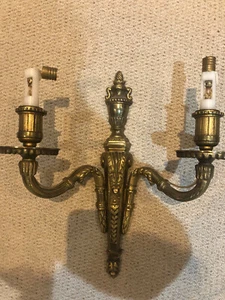 Vintage Brass or Bronze French Rococo Style Wall Lights wall lamp - Picture 1 of 4