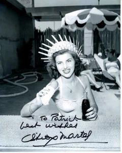 CHRISTIANE MARTEL handsigniertes signed 8x10 Foto - To Patrick MISS UNIVERSE - Bild 1 von 1