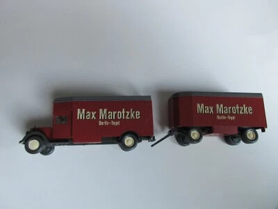 Wiking 1:87 Mercedes 2500 Camion Furgonato Max Marotzke !!! - Immagine 1 di 4