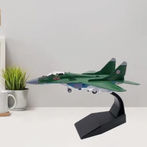 1:100 MIG-29 Aereo Elicottero Diecast Army Model Airplane Decor 18x12cm - Foto 1 di 7