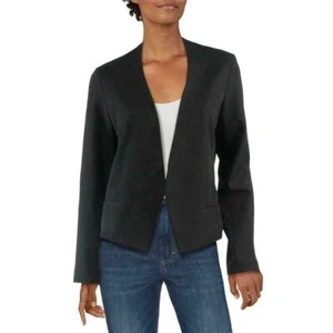 Necessary Object (JB-28*) Cropped Open Front Blazer Jacket Black Sz S $98 - Picture 1 of 1