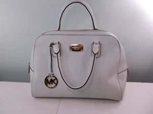 Authentic MICHAEL KORS  White 2way Handbags Leather - Picture 1 of 11