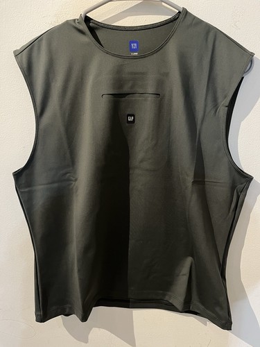 Yeezy x Gap Engineered by Balenciaga donna senza maniche s pelle verde taglia XL