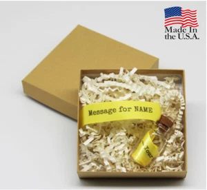 Custom/Personal Message in a Bottle Holiday Gift Wedding Birthday Party Funeral - Picture 1 of 1